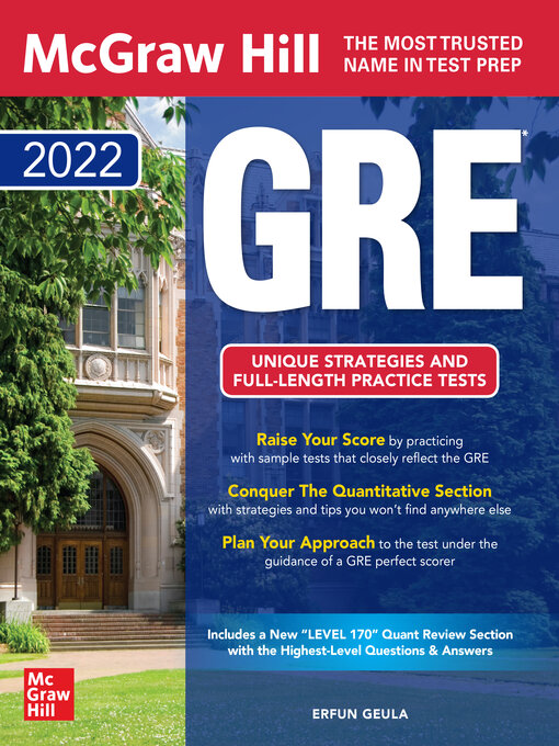 Title details for McGraw Hill GRE 2022 by Erfun Geula - Available